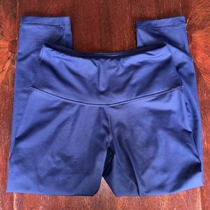 90 Degrees By Reflex Navy/Royal Blue Athletic Leggings